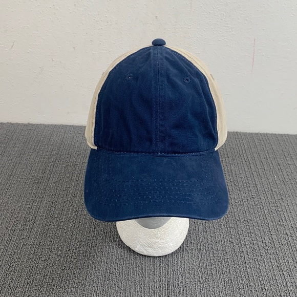 Platinum Series by Outdoor Cap Baseball Hat Unisex OSFA Two Tone Navy Tan - Picture 1 of 15